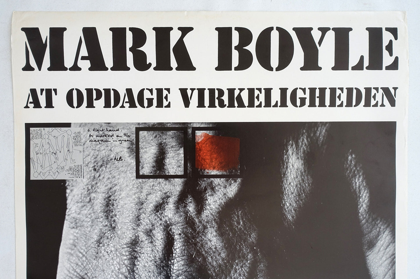 1979 Mark Boyle Exhibition on Louisiana Museum, Denmark - Original Vintage Poster