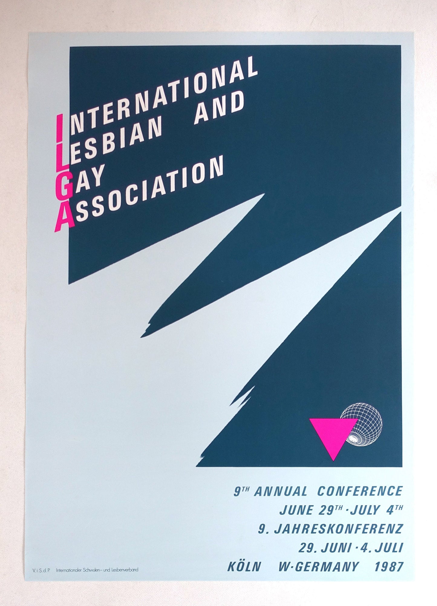 International Lesbian, Gay, Bisexual, Trans and Intersex Association - Original Vintage Poster