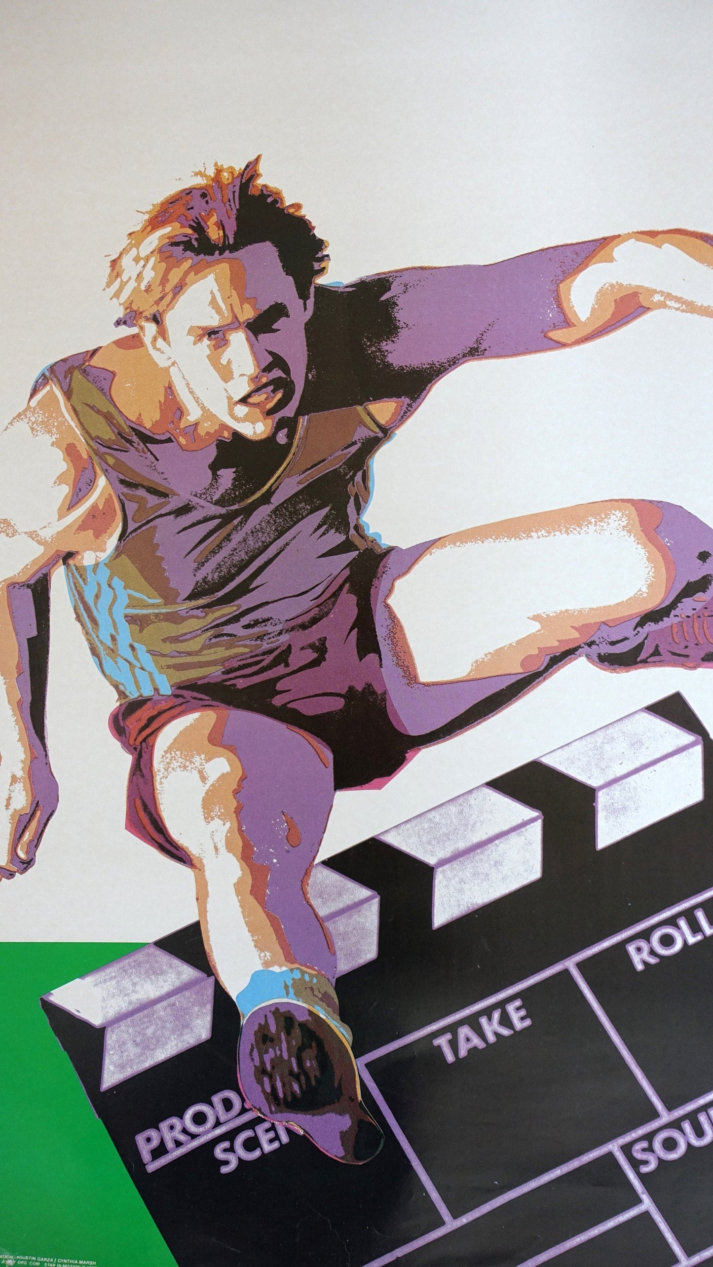 1984 Summer Olympics Los Angeles Movie Hurdles - Original Vintage Poster