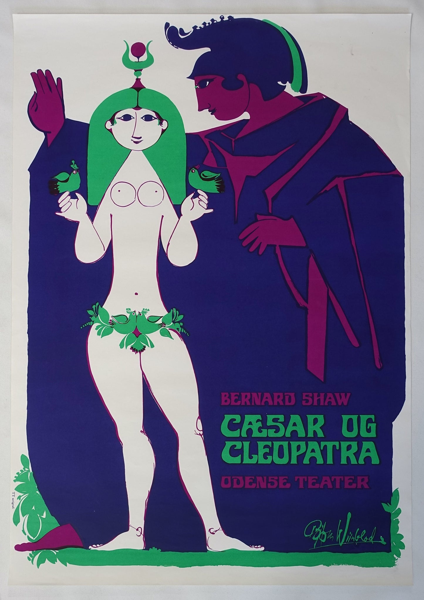 1973 Wiinblad Caesar & Cleopatra - Original Vintage Poster