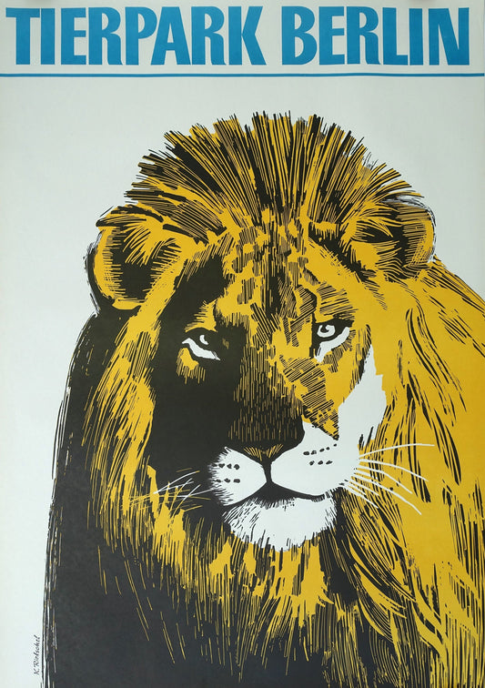 1979 Tierpark Berlin (Lion) - Original Vintage Poster