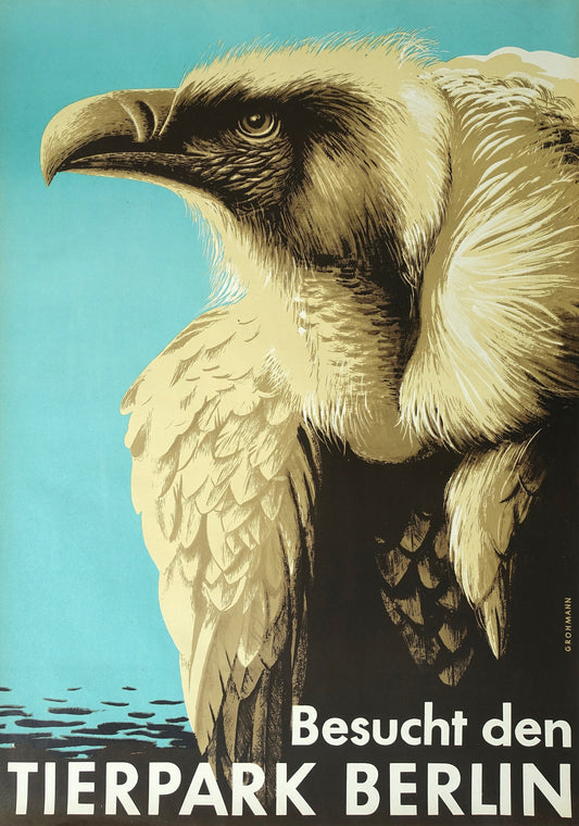 1965 Tierpark (Vulture) - Original Vintage Poster