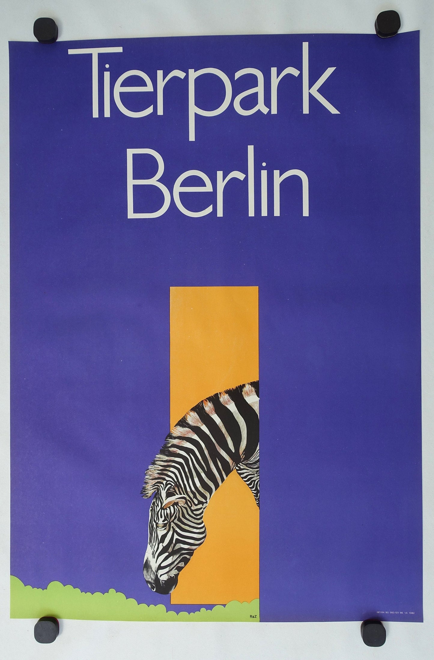 1980 Tierpark Berlin (Zebra) - Original Vintage Poster
