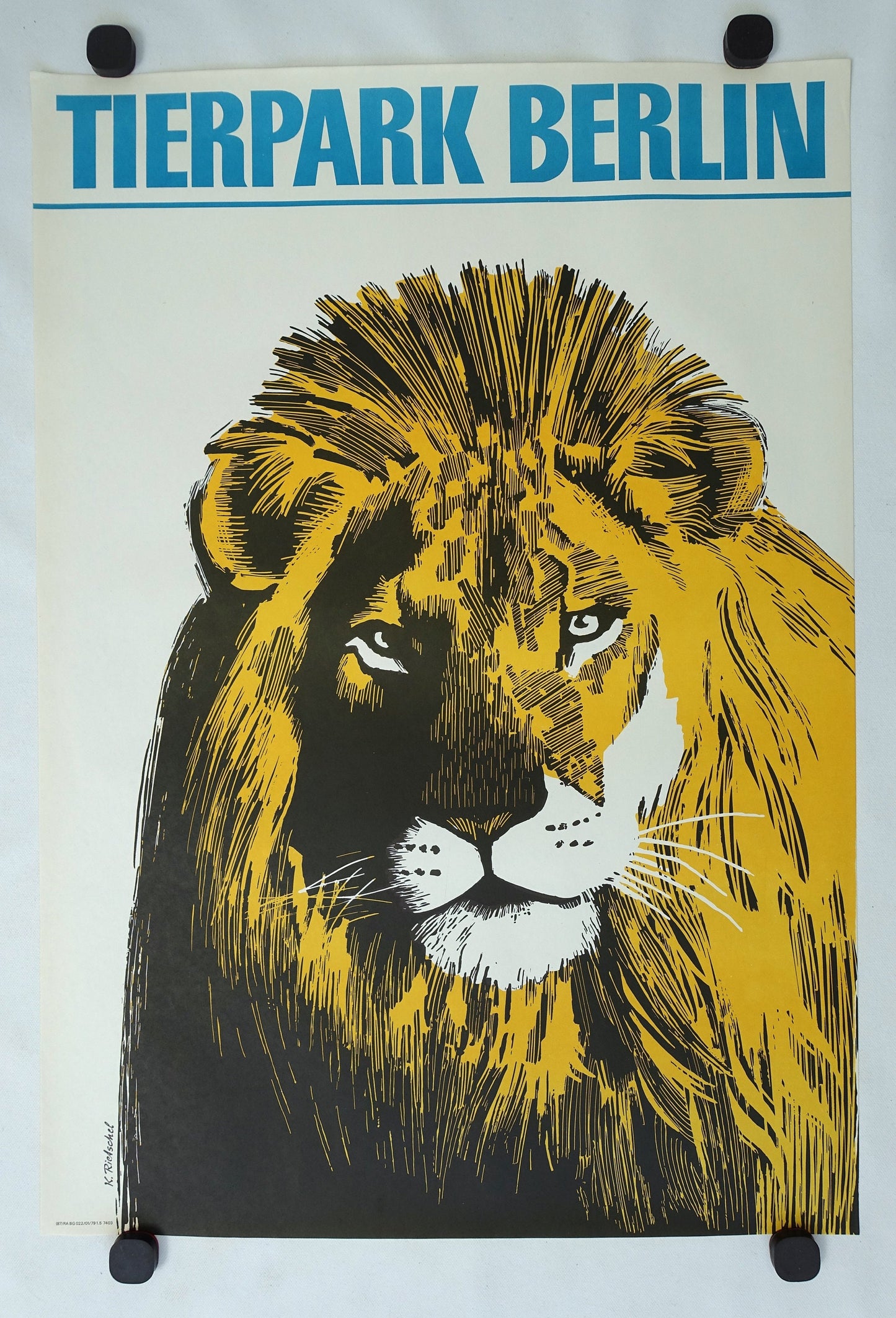 1979 Tierpark Berlin (Lion) - Original Vintage Poster