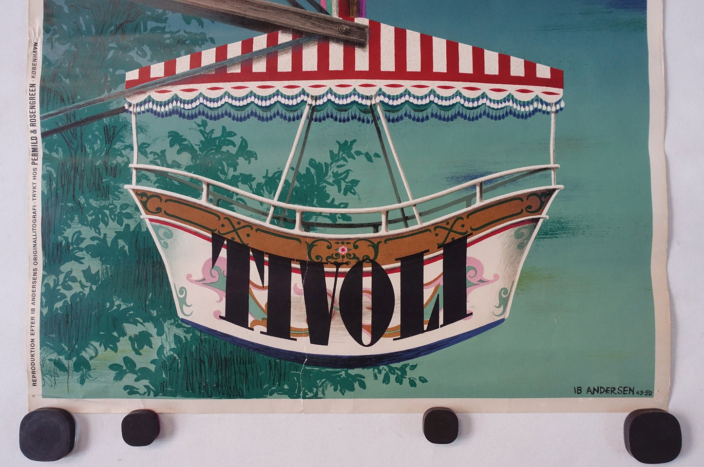 1943 Tivoli Gardens by Ib Andersen - Original Vintage poster