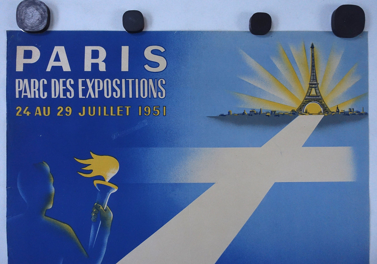 1951 Paris European Youth Congress - Original Vintage Poster