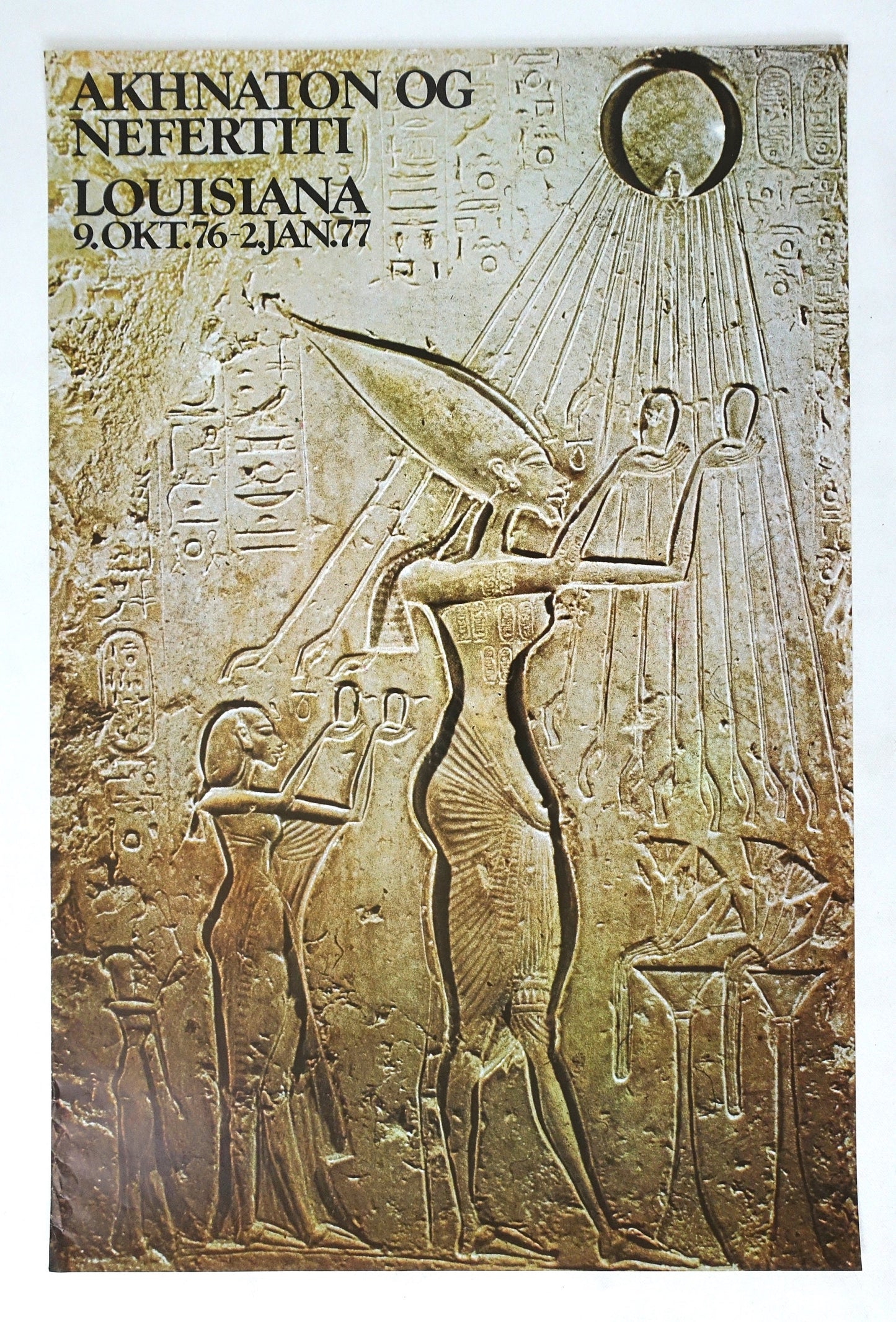 1976 Ancient Egyptian Art on Louisiana Museum of Modern Art - Original Vintage Poster