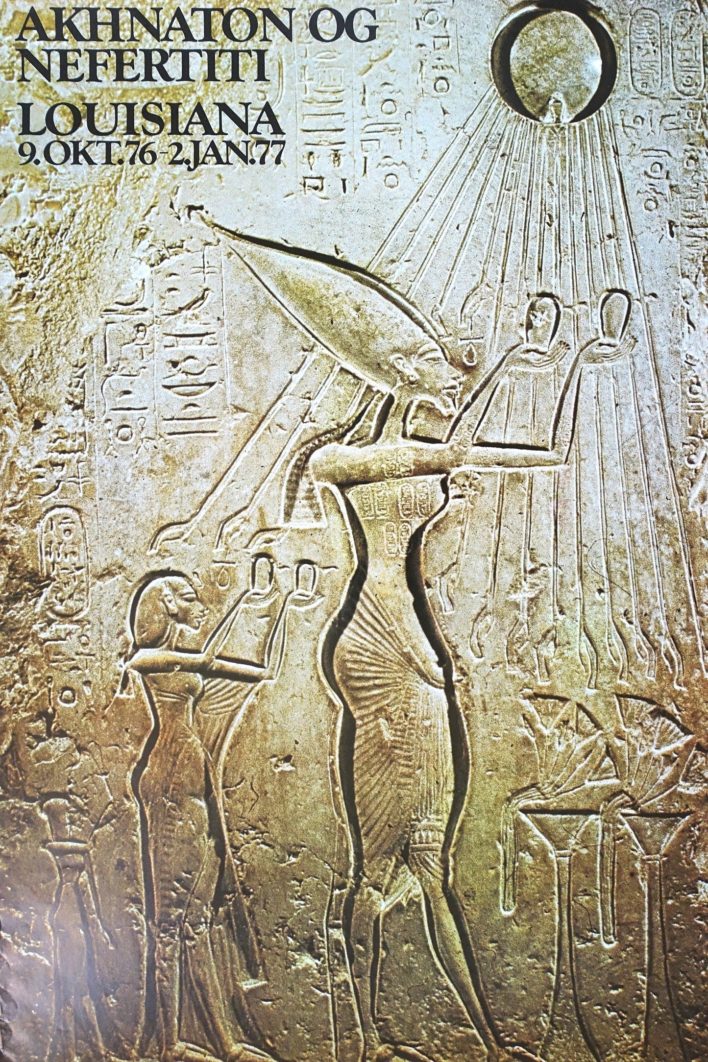 1976 Ancient Egyptian Art on Louisiana Museum of Modern Art - Original Vintage Poster