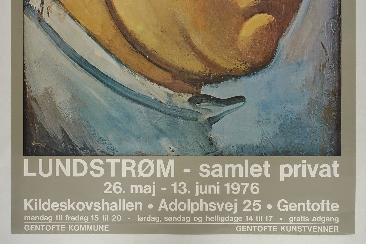 1976 Lundstrøm Art Exhibition Poster - Original Vintage Poster