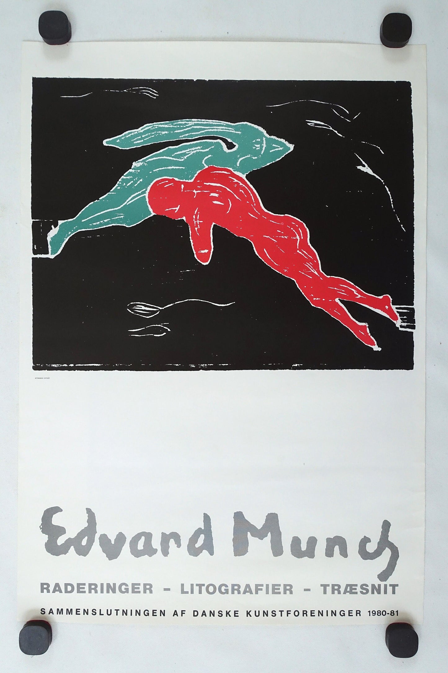 1981 Edward Munch Exhibition Poster - Original Vintage Poster