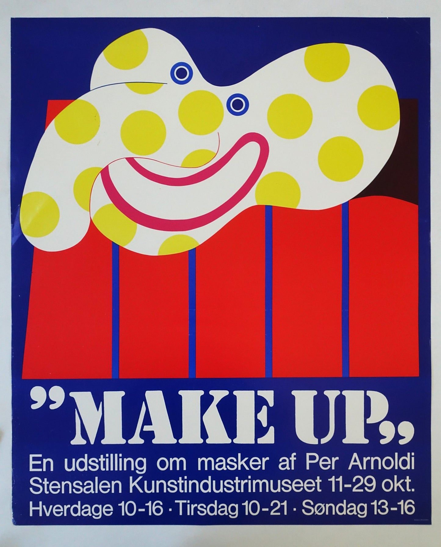 1980s Arnoldi Make Up Art Exhibition - Original Vintage Poster