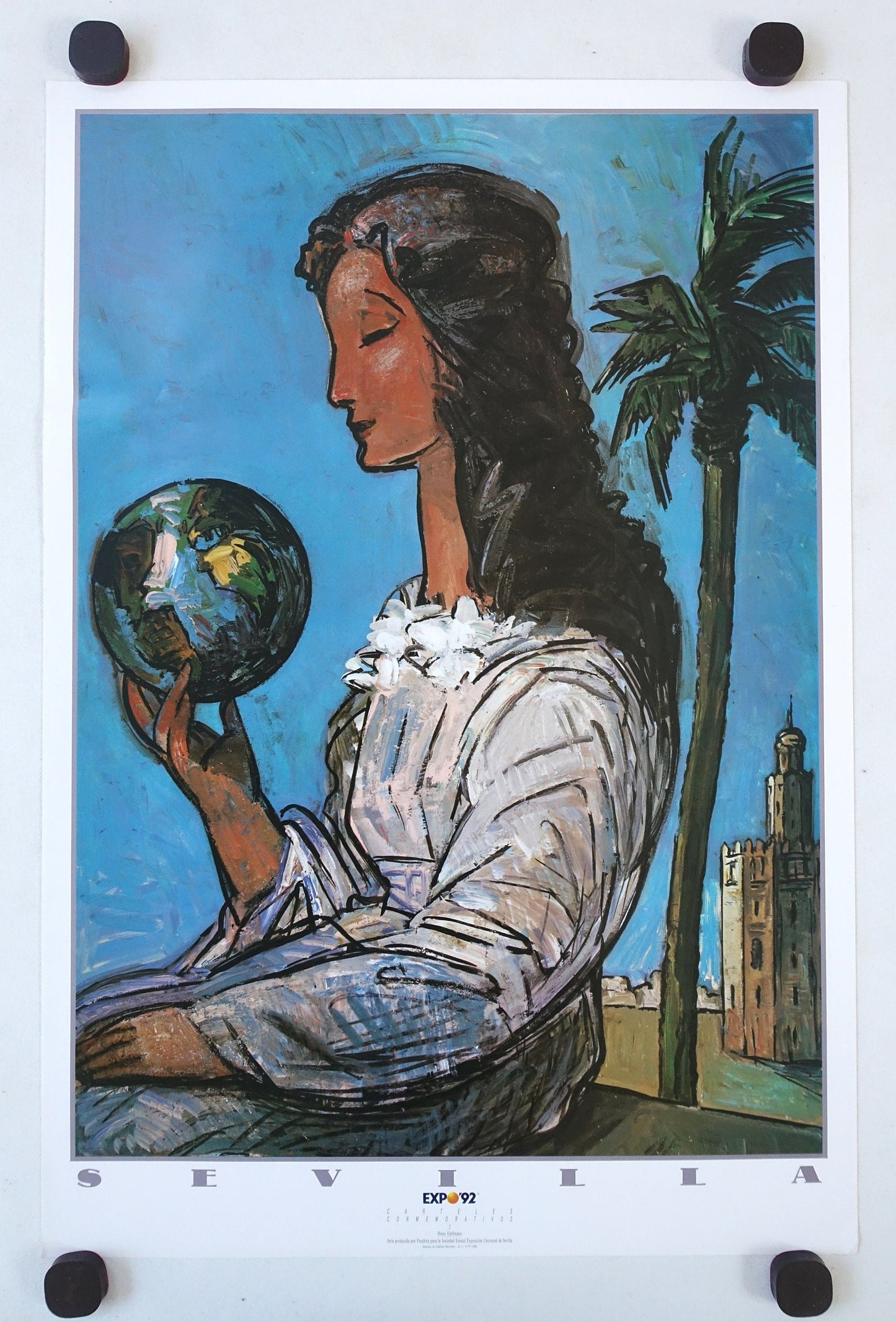 1992 Sevilla Expo by Heinz Edelmann - Original Vintage Poster
