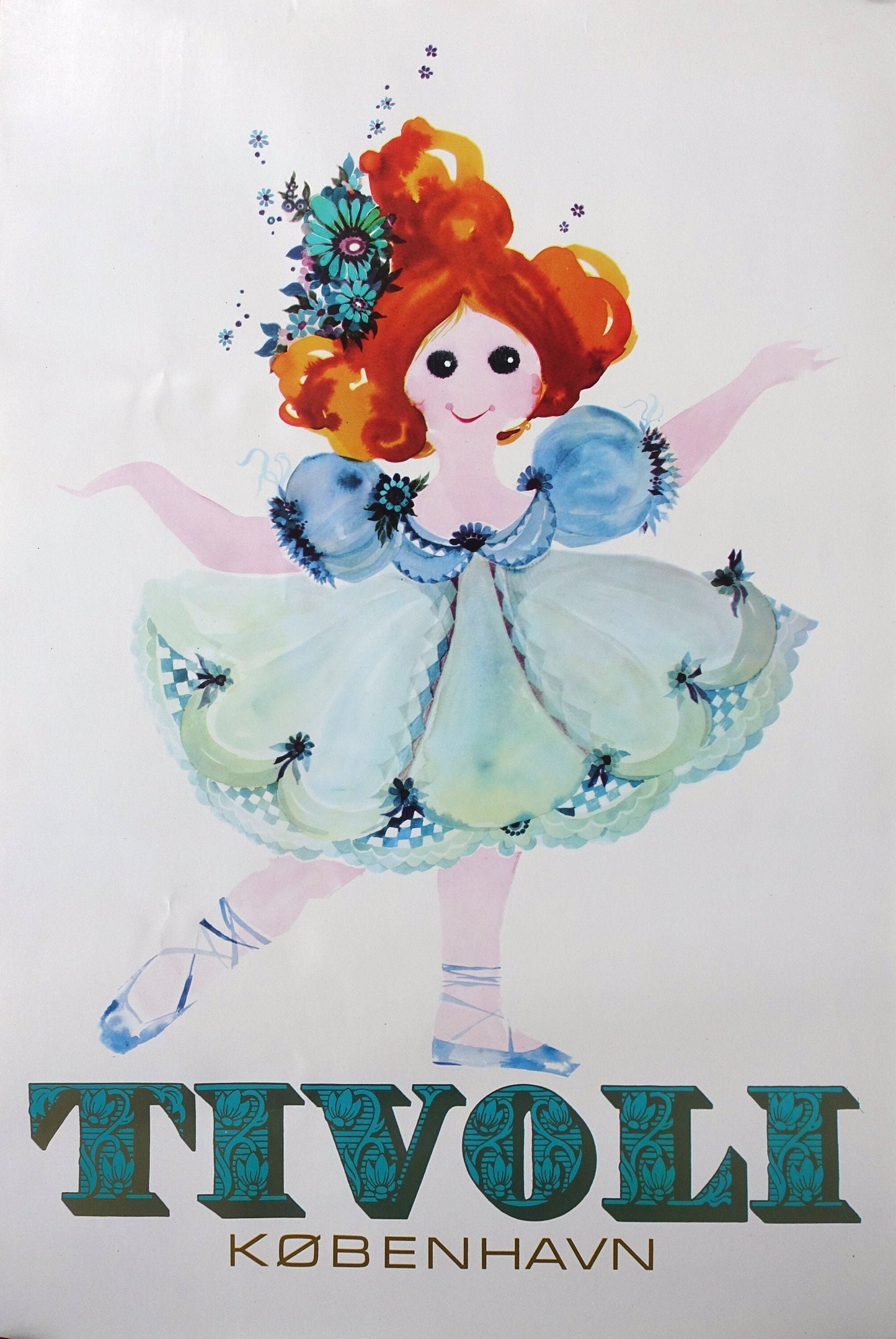1972 Tivoli Gardens by Richardt Branderup - Original Vintage Poster