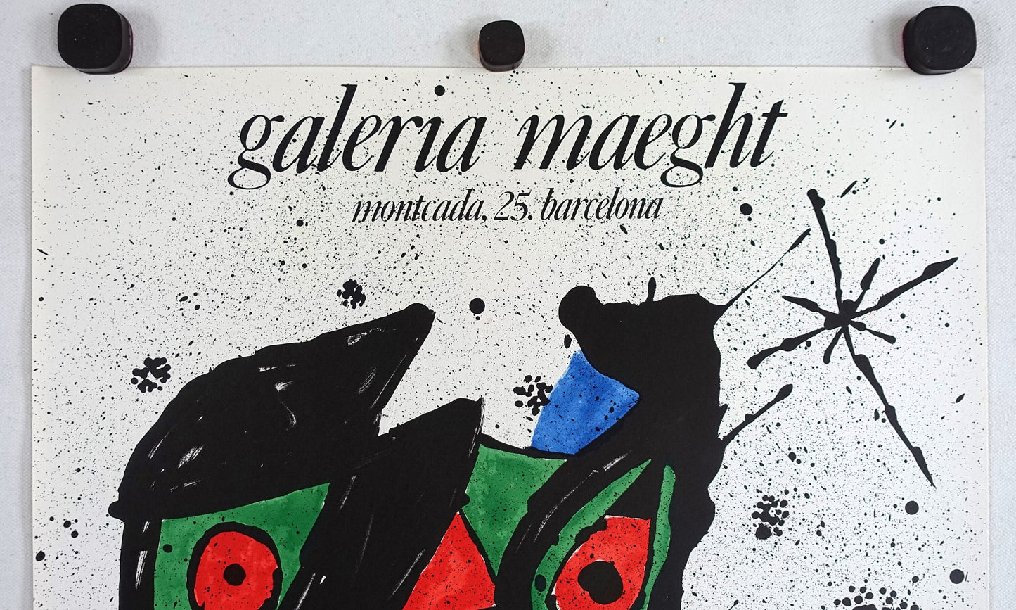 1978 Miro Galeria Maeght Exhibition Poster - Original Vintage Poster