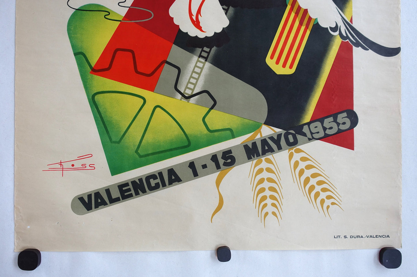 1955 Sample Fair Valencia - Original Vintage Poster