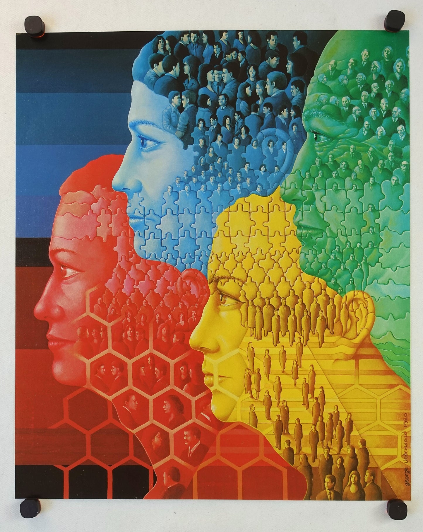 1980 George Underwood Cover Art - Original Vintage Poster