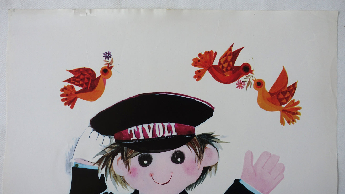 1972 Tivoli Gardens by Richardt Branderup (Steward) - Original Vintage Poster