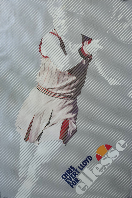 1980s Ellesse advertisement feat. Chris Everett Lloyd - Original Vintage Poster