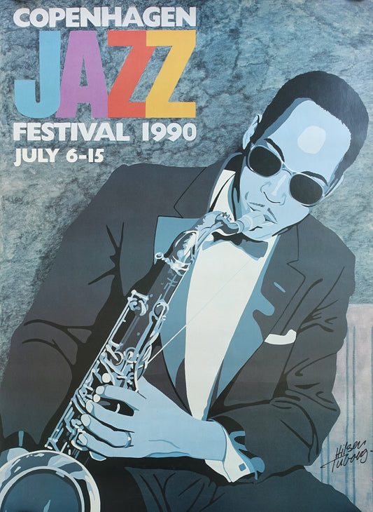 1990 Copenhagen Jazz Festival - Original Vintage Poster