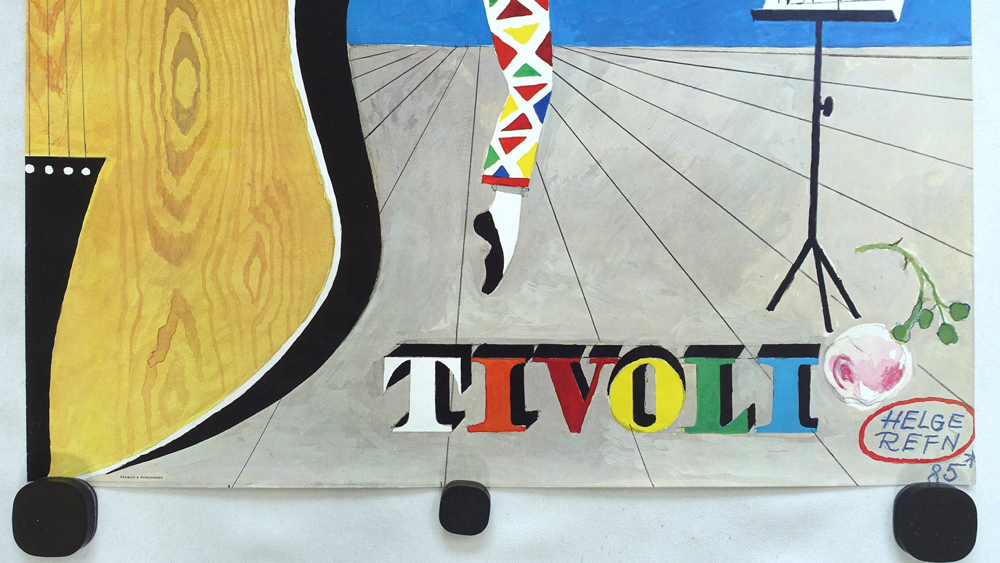 1985 Tivoli Gardens by Helge Refn - Original Vintage Poster