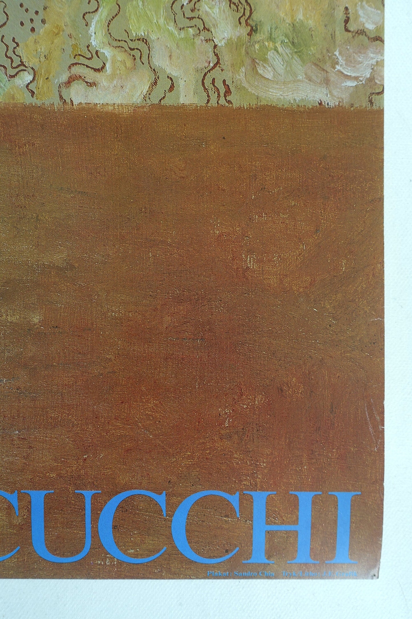 1983 Chia – Clemente – Cucchi on Louisiana Museum of Modern Art - Original Vintage Poster