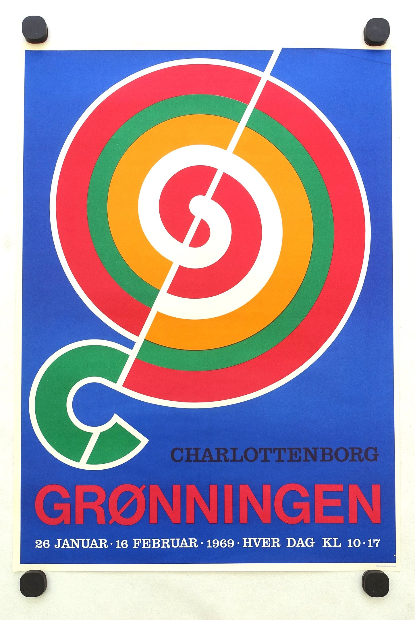 1969 Danish Modernist Design by Henning Damgård Sørensen Poster - Original Vintage Poster