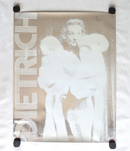 1970s Marlene Dietrich Mirror Poster  - Original Vintage Poster