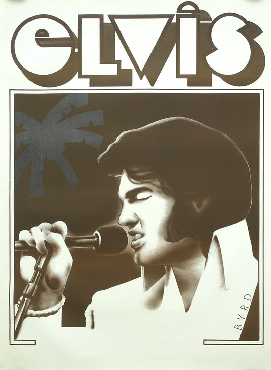 1970s Elvis Concert Poster by Byrd - Original Vintage Poster