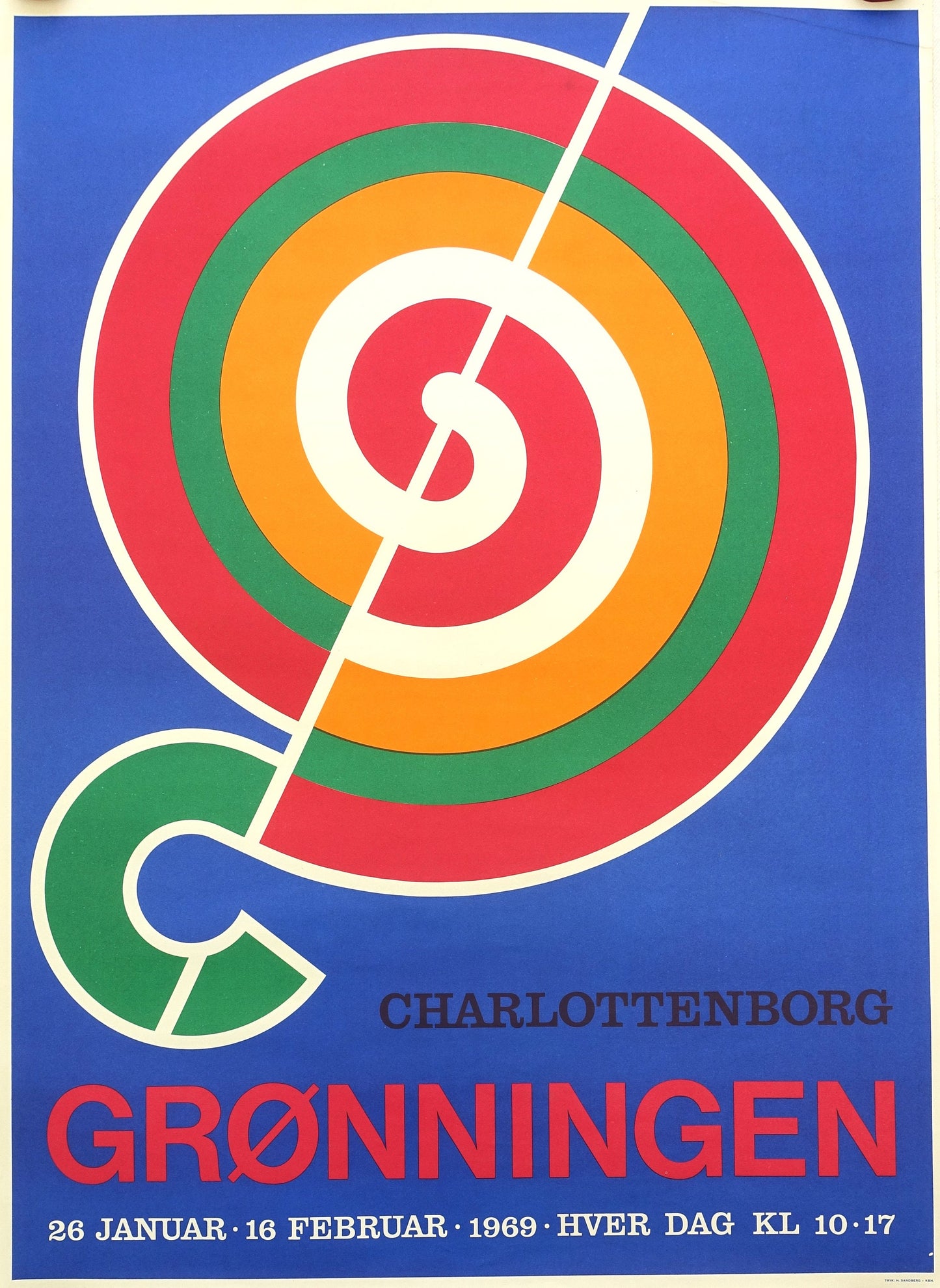 1969 Danish Modernist Design by Henning Damgård Sørensen Poster - Original Vintage Poster