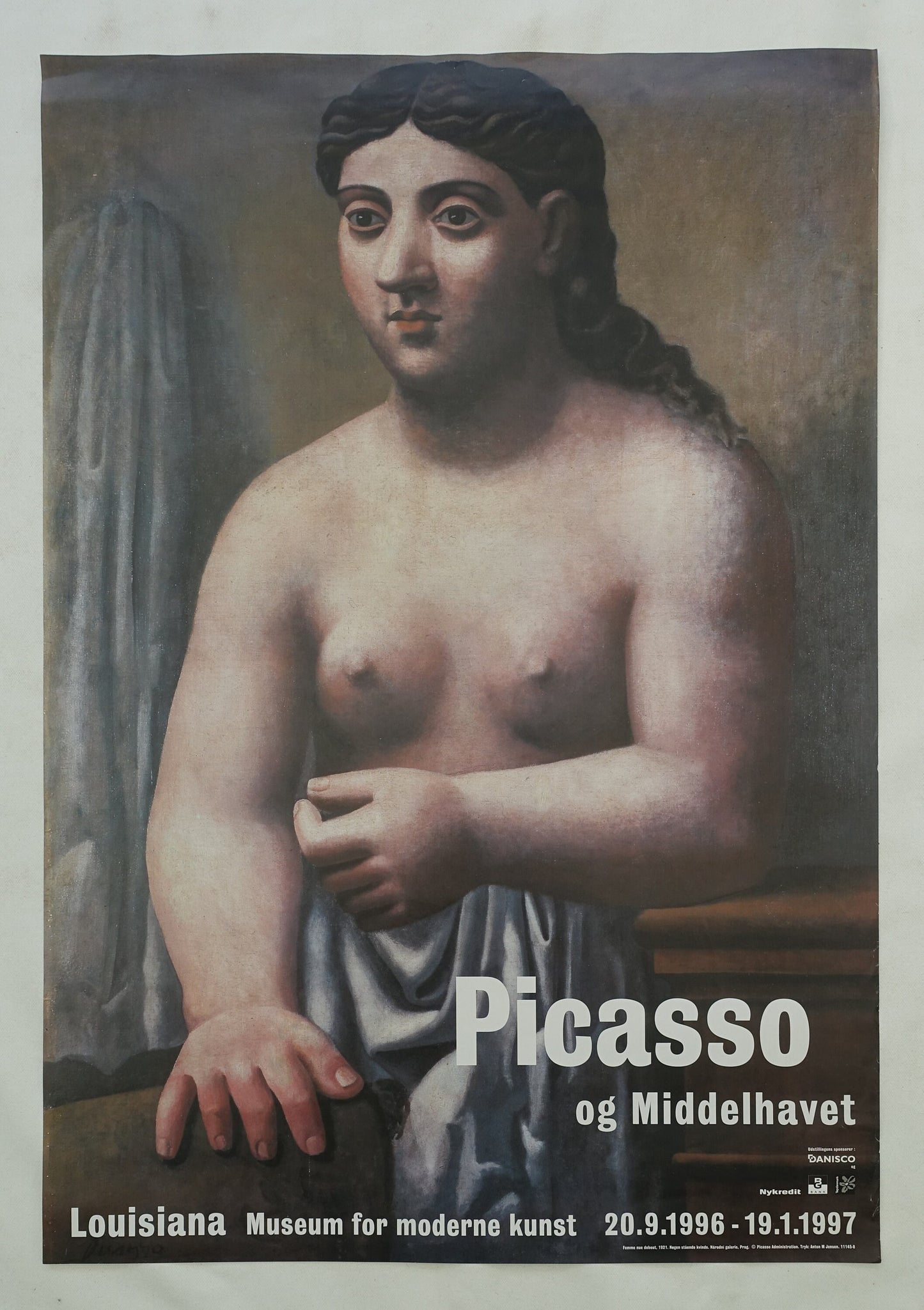 1996 Piccaso Femme Nue Debout at Louisiana Museum of Modern Art - Original Vintage Poster