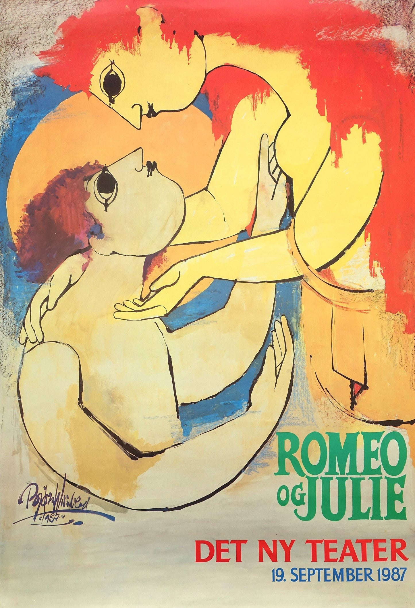 1987 Wiinblad Romeo & Juliet - Original Vintage Poster
