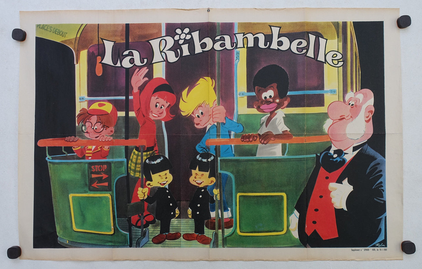 1969 La Ribambelle Comic Poster - Original Vintage Poster