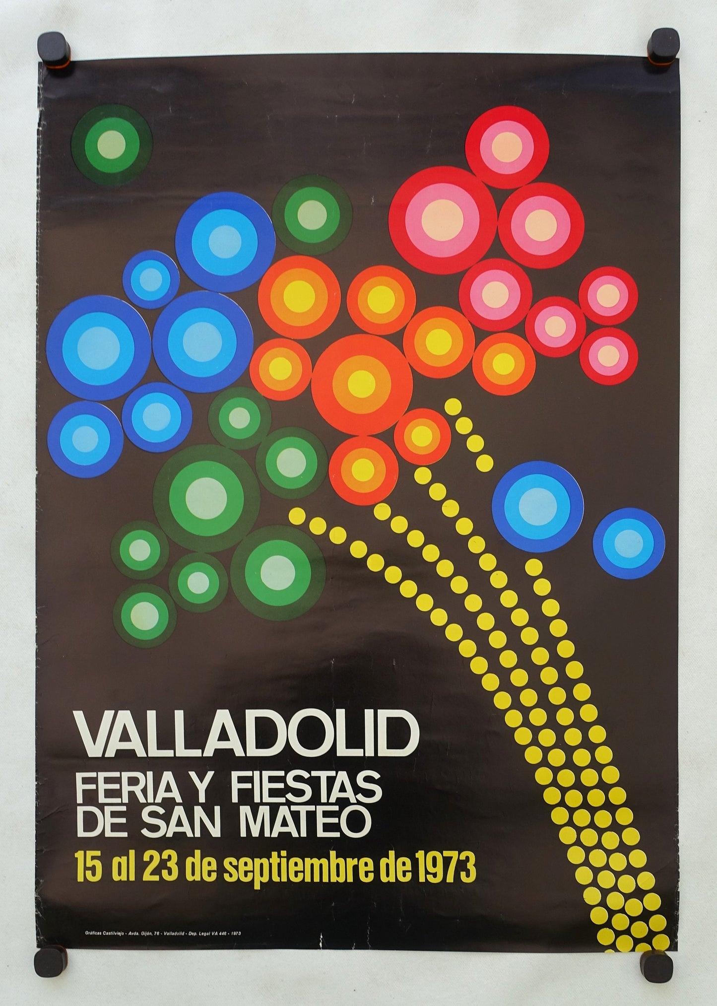 1973 Spanish Festival Poster Valladolid - Original Vintage Poster