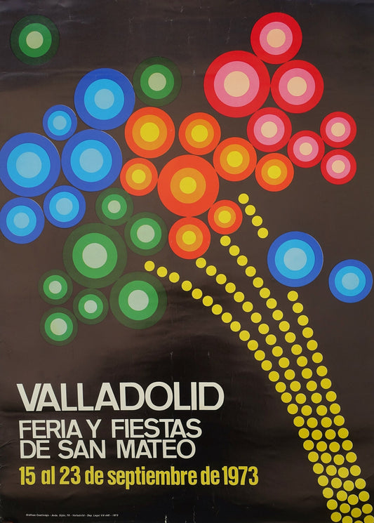 1973 Spanish Festival Poster Valladolid - Original Vintage Poster