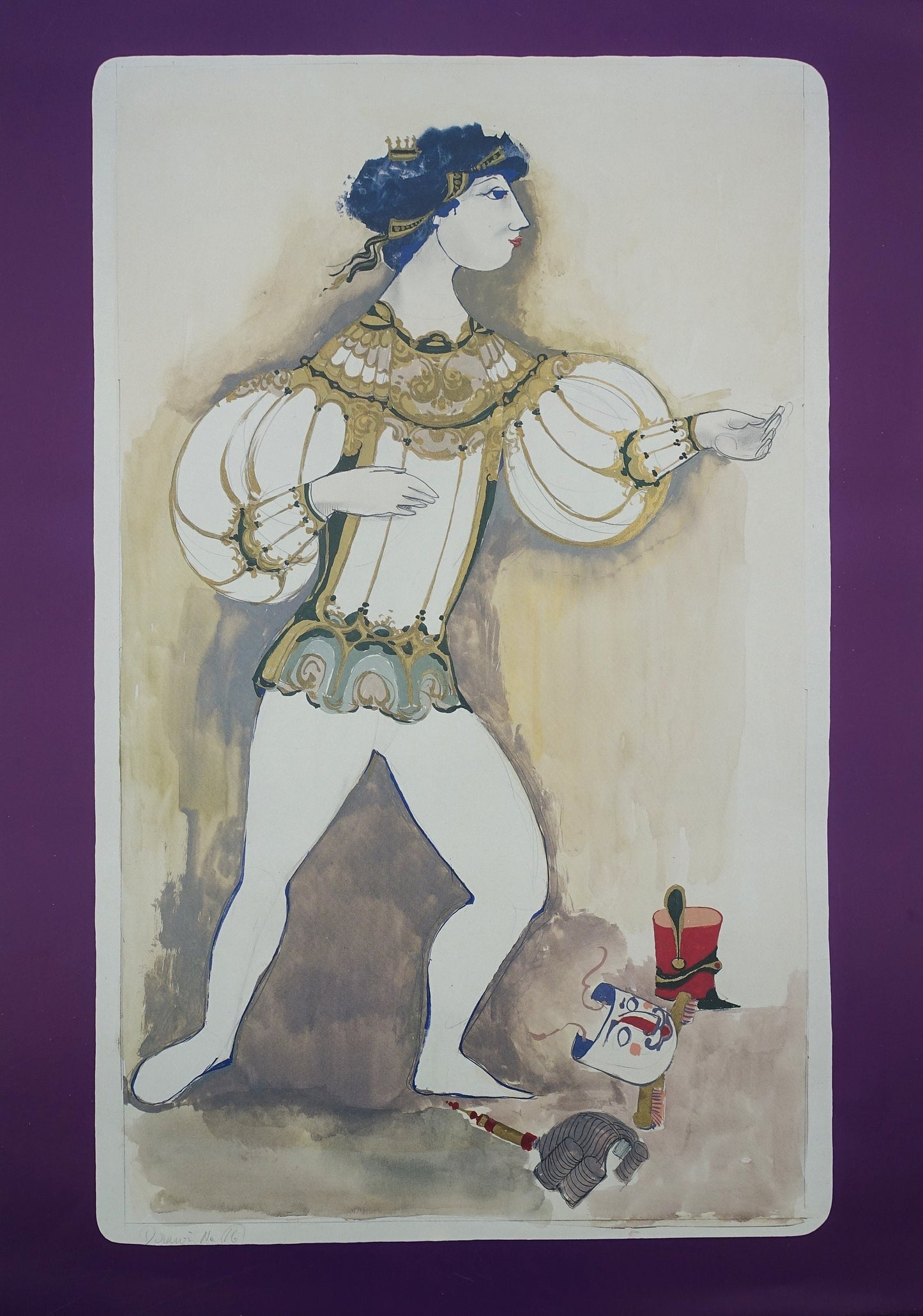 1980s Wiinblad Costume Design for The Nutcracker - Original Vintage Poster