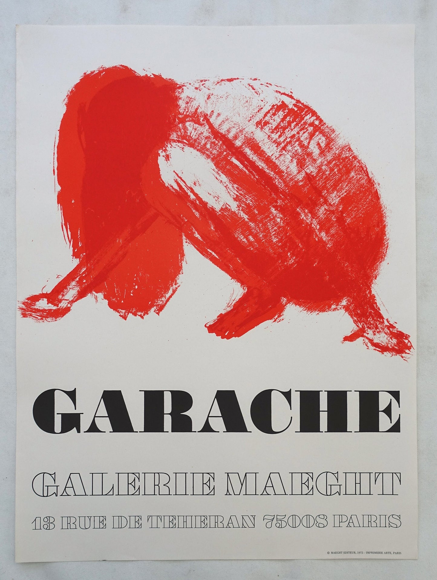 1975 Garache Erotic Exhibition Poster Galerie Maeght - Original Vintage Poster