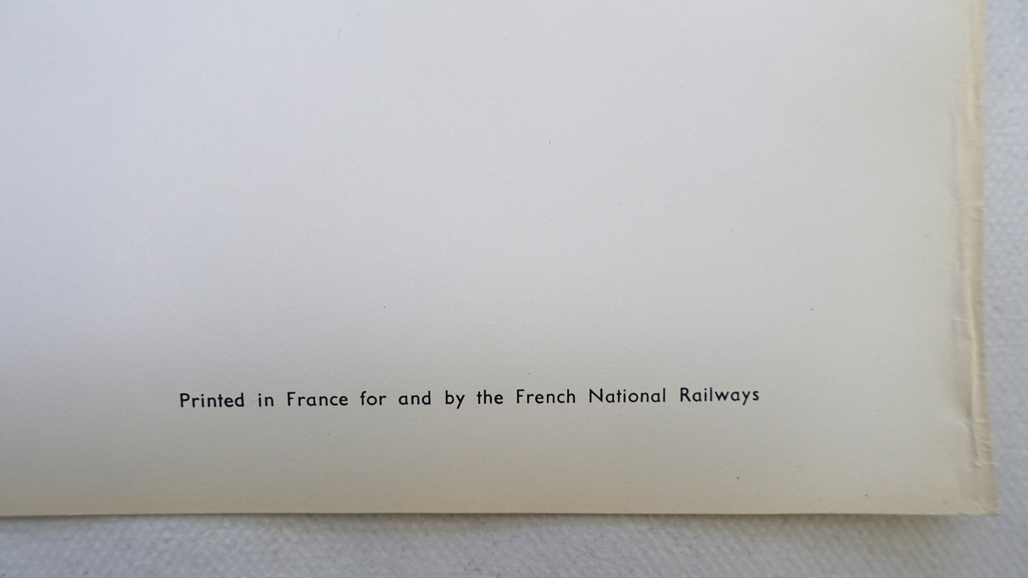 1970 Salvador Dalí - Advertisement for SNCF French National Railways (Rousillon) - Original Vintage Poster