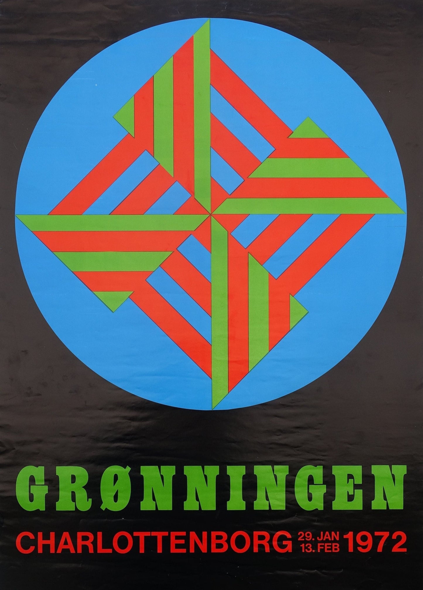 1972 Danish Modern Exhibition at Grønningen - Original Vintage Poster