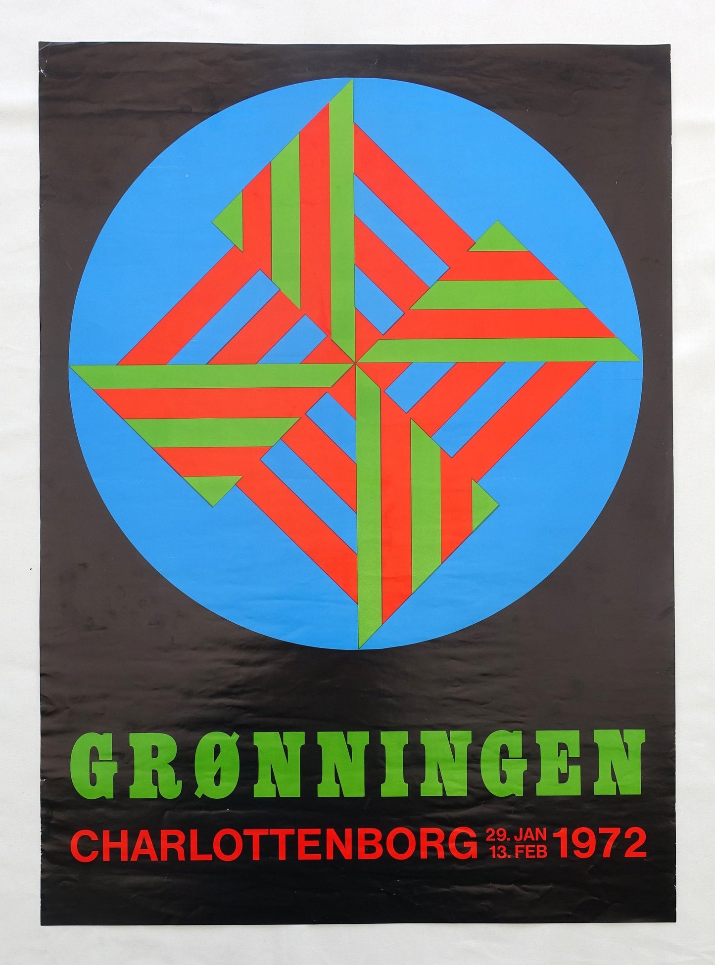 1972 Danish Modern Exhibition at Grønningen - Original Vintage Poster