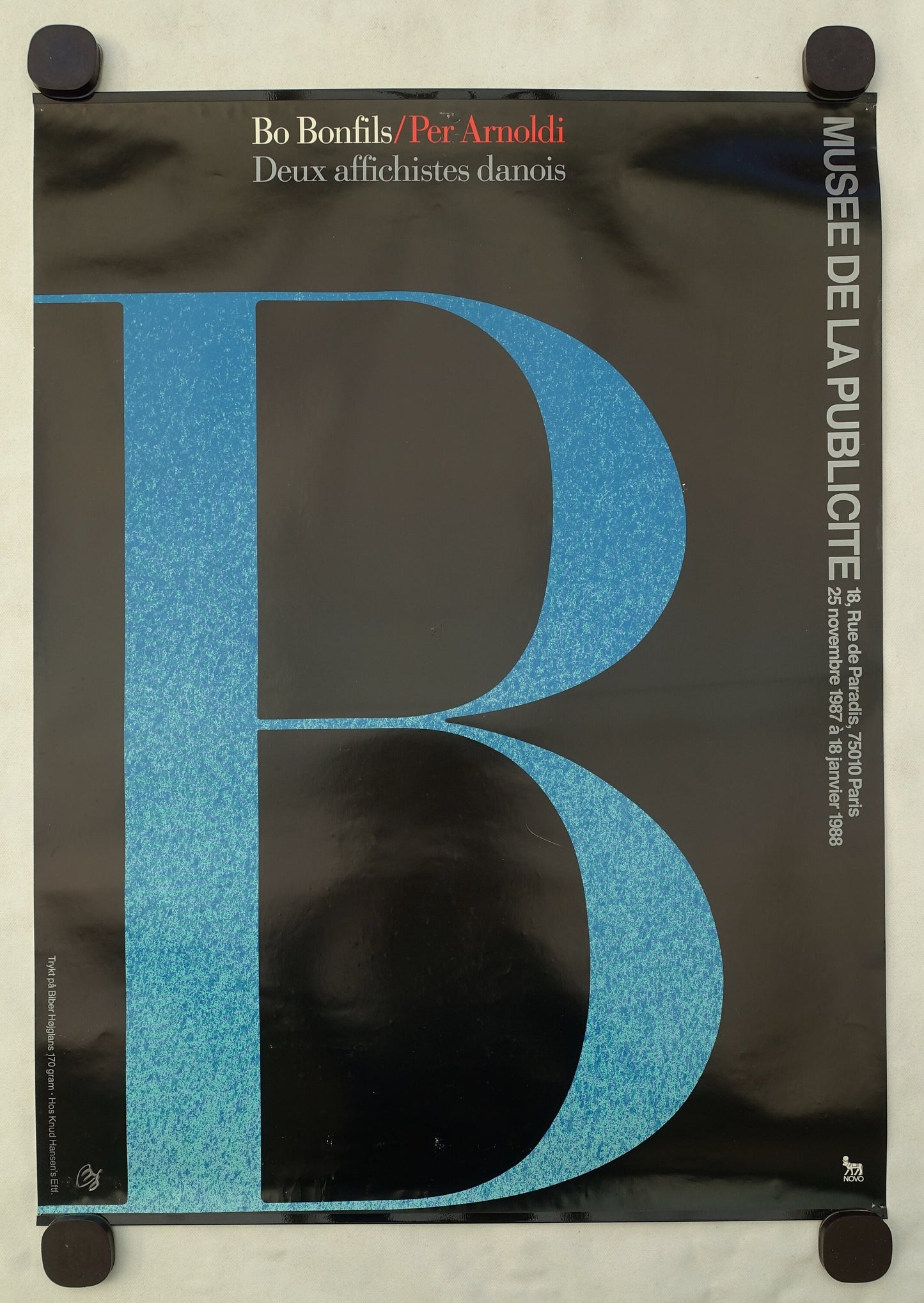1987 Arnoldi Exhibition Poster - Original Vintage Poster