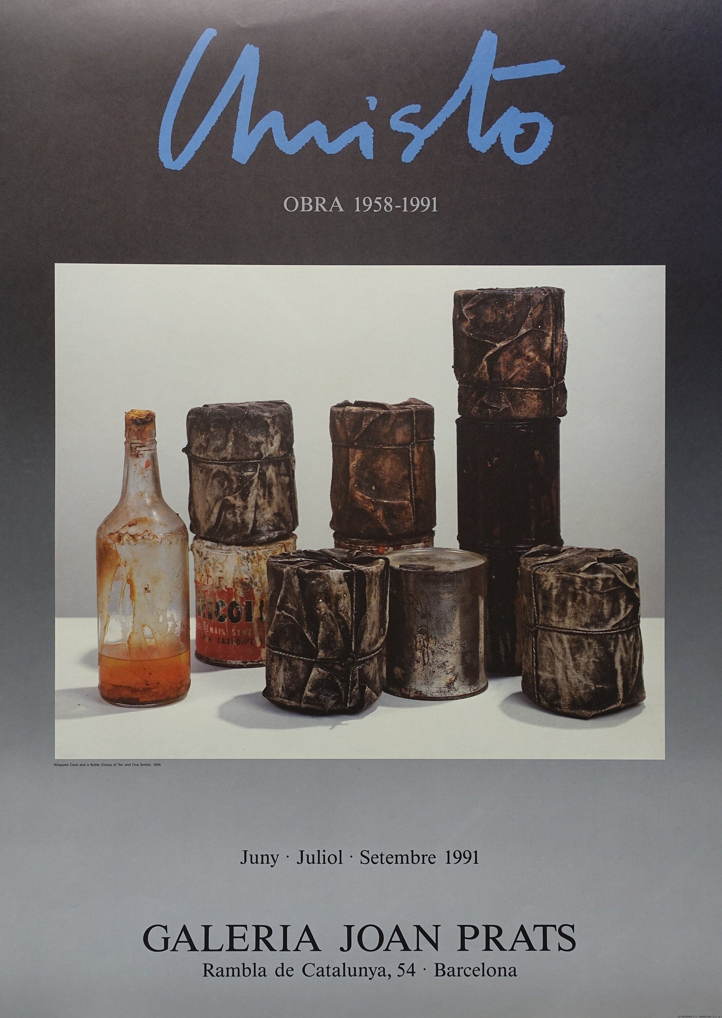 1991 Christo Spanish Exhibition Poster - Original Vintage Poster