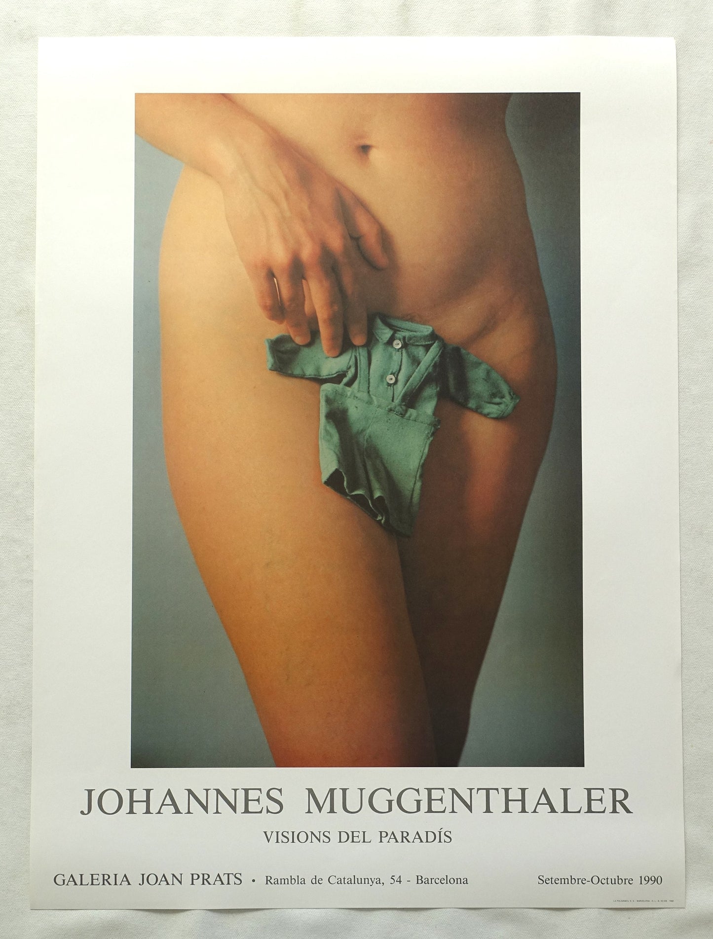 1990 Johannes Muggenthaler Spanish Exhibition Poster - Original Vintage Poster