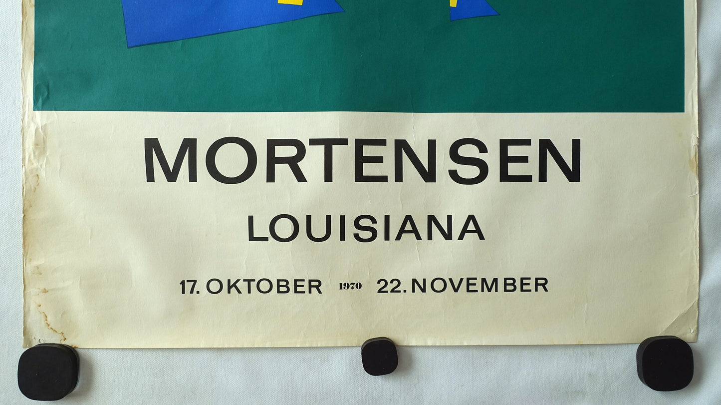 1970 Richard Mortensen on Louisiana Museum of Modern Art - Original Vintage Poster