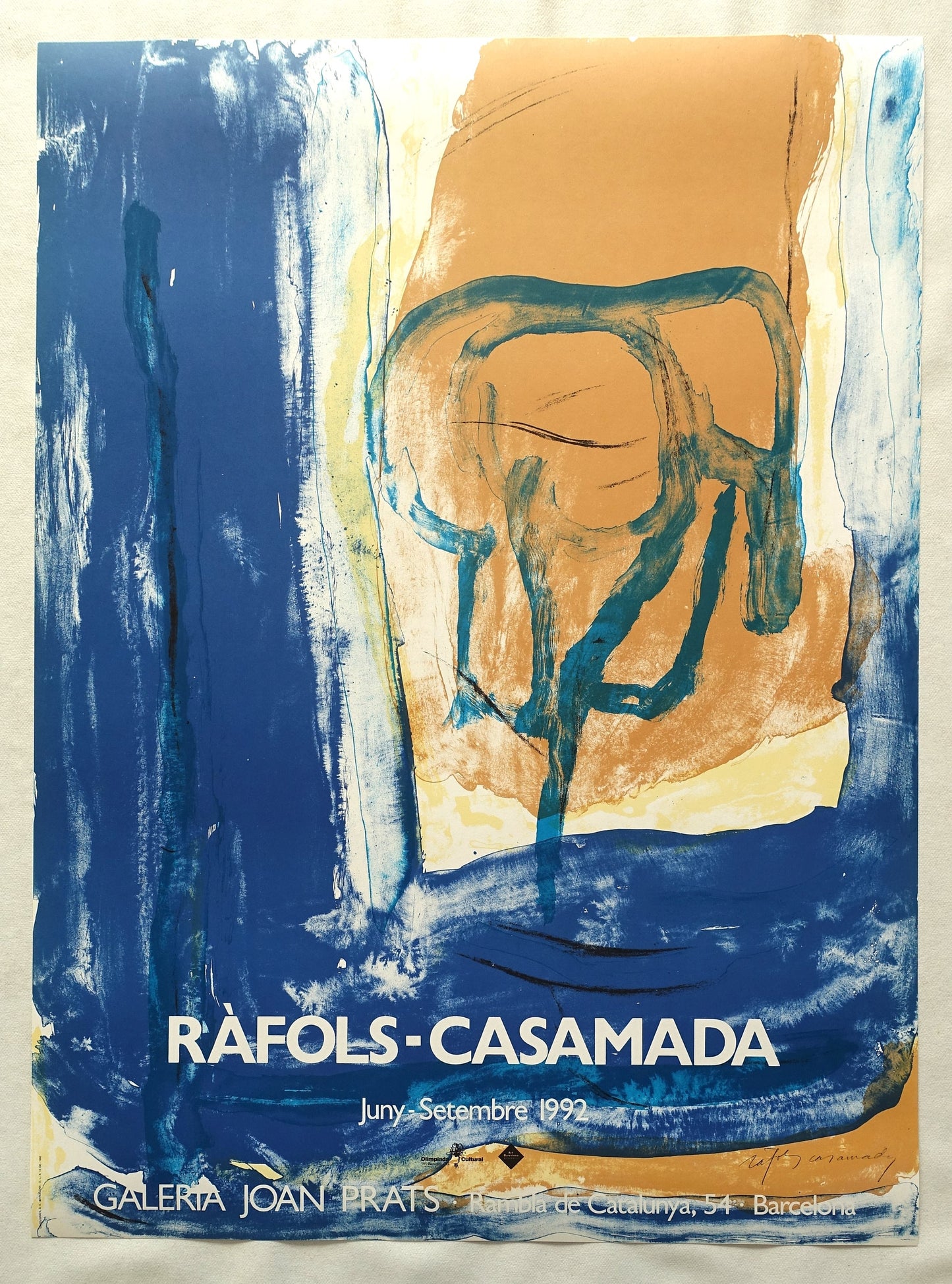 1992 Ràfols Casamada Spanish Exhibition Poster - Original Vintage Poster