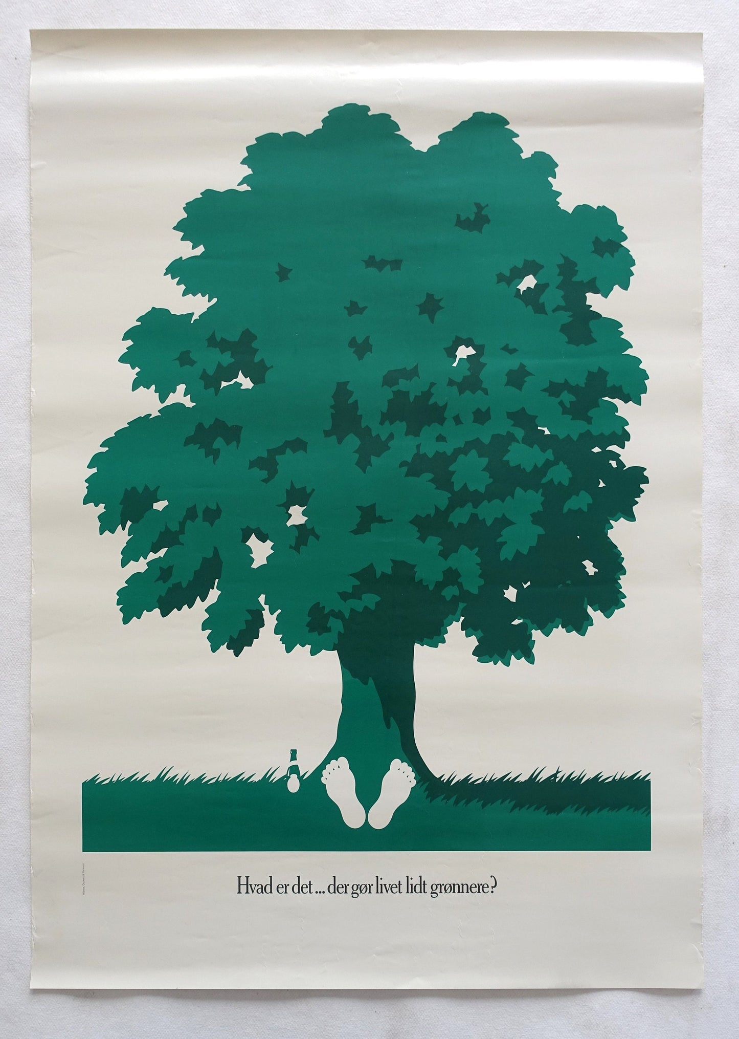 1985 Tuborg Beer Advertisement (Tree) - Original Vintage Poster