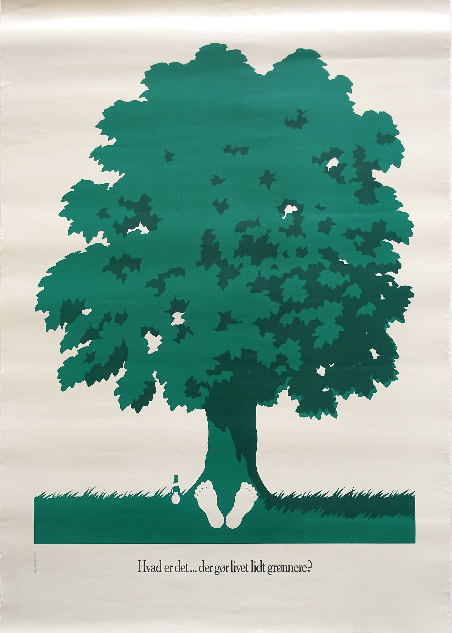 1985 Tuborg Beer Advertisement (Tree) - Original Vintage Poster