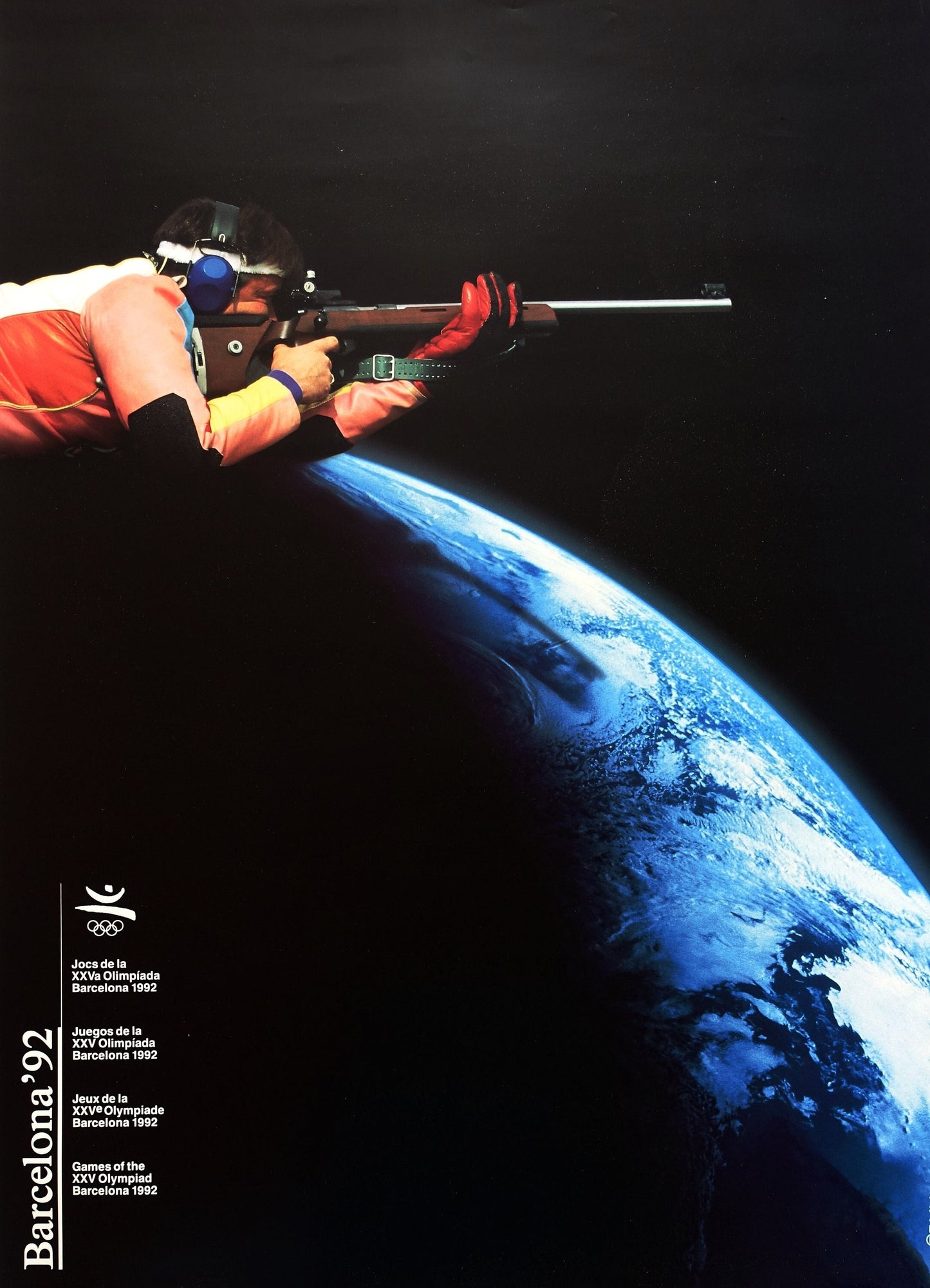1992 Summer Olympic Games Shooting - Original Vintage Poster