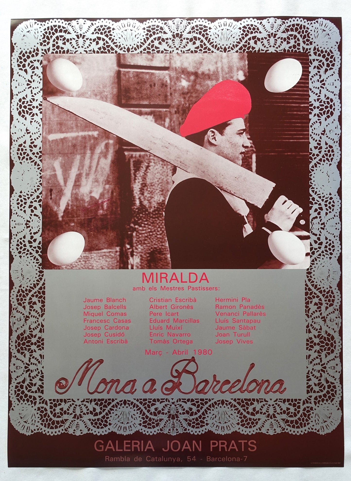 1980 Miralda Spanish Exhibition Poster - Original Vintage Poster