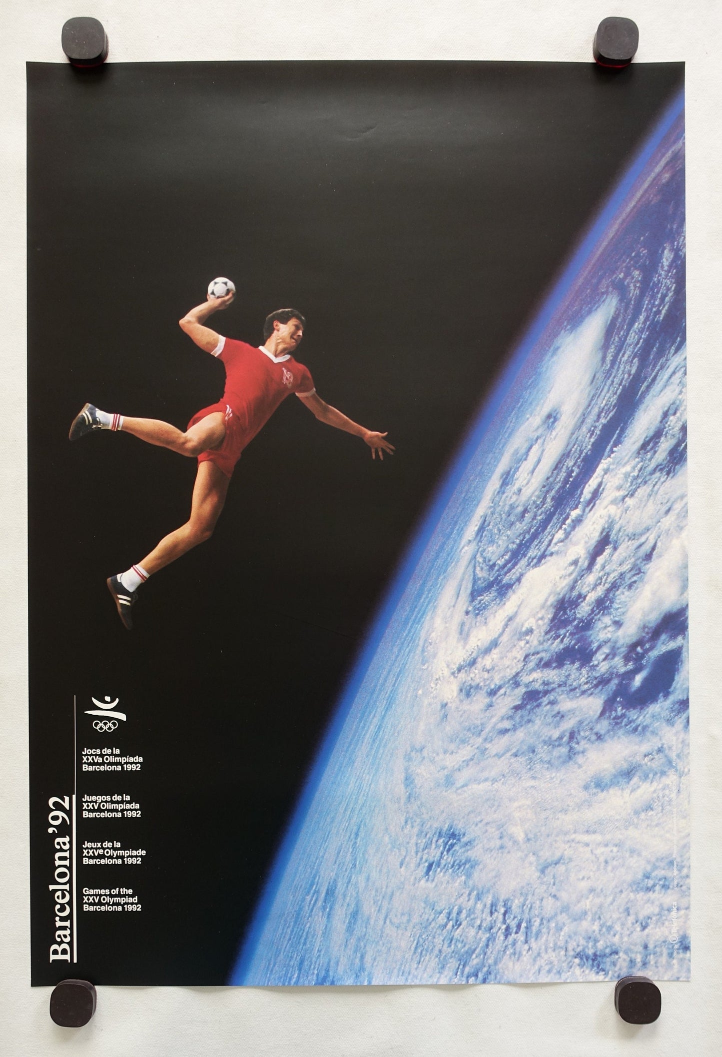 1992 Summer Olympic Games Handball - Original Vintage Poster