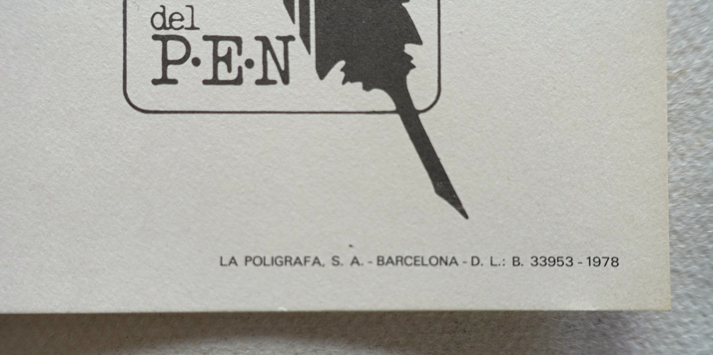 1978 Spanish Exhibition Canco Catalana - Original Vintage Poster